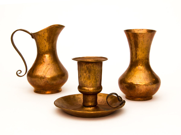 Arts & Crafts Hammered Vessels, S/3
